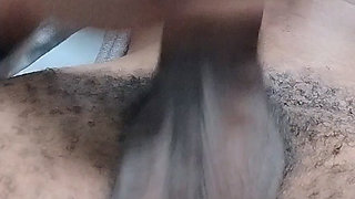 Daddy Strokes His Huge Curvy BBC