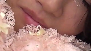 Three Guys Spoil a Japanese Girl with Various Toys and Lick Her