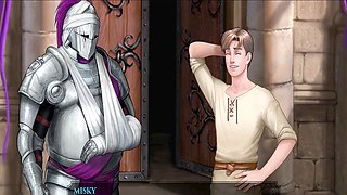 Cartoon vet gets a happy ending in this animated fap session