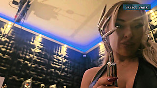 Sheela Sinner Hard Tickling Long Nails Oiled Body Screwdriver Metal Claw Strict Bondage on the Rack Part 1