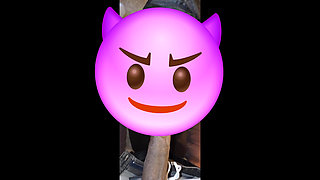 Amateur Home made BBW sucks black cock it made her late for work