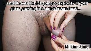 Milking Time Handjob: Amateur Wife Edges Big Cock in HD 1080p