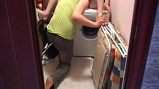 Watch Sweet Amateur Kata Andre Gets Fucked On Washing Machine - Doggy, German, Amateur Porn