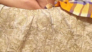 Indian girl with big ass fucking my girlfriend in her mouth ass and pussy on the sofa