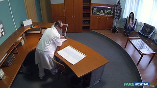 Fake Hospital - 1<censored> old VIRGIN has sex for 1st time with her doctor