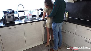My Wife Looked so Sexy so I Fucked Her at the Kitchen