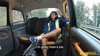 Picked up a lady doing community service! - faux taxi