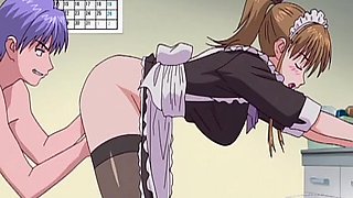 sexy maid fucked from behind