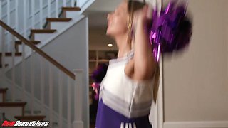 NEW SENSATIONS - Cheerleader Fucks Her Boyfriend s Dad and Squirts All Over His Cock: Porn