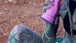 Tattoo Teen Anal Masturbation