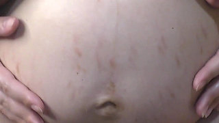 Pregnant Wife Do Oil Massage for Her Belly and Boobs - Milky Mari