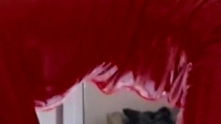 MILF in Latex Catsuit Gives Blowjob and Swallows Cum