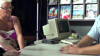 Office Sluts From France Got to Suck Cock in Threesome