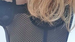 Great Big Boobs On Masturbating Redhead