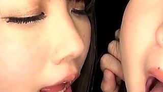 Subjective! Lesbian Appreciation Club Double Virtual Lesbian Tongue Kissing: Niina Fuji and Kurumi Tamaki