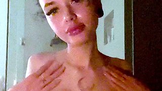 brunette babe with big boobs is so hot