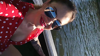 I Flash My Sexy Body on the Boat Ride with My Friends