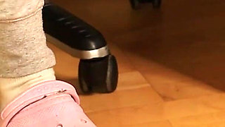 Dirty White Socks - Dangling and Foot Tease in Sweats