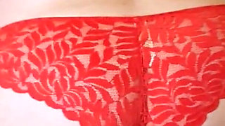 How Does This Amateur English BBW MILF Stepmommy with Big Tits Look in 8 Different Pairs of Worn Panties Around Her Hairy Pussy?