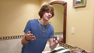 Lauren Phillips gets her big natural tits smashed in the shower