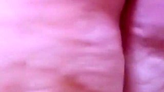 Naked SSBBW cleans lower camera view