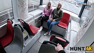 Hunt4k. lesbo fucked her fresh landlord