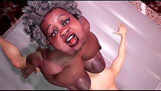Old Ebony 80 Yo Granny Fat and with Big Boobs Fuck Good!!