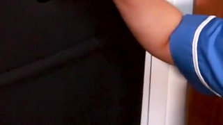 Student nurse gives gloryhole therapy