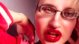 Perfect Lips Red Lip Gloss Lipstick Fetish Findom Goaldigger Lips Addiction