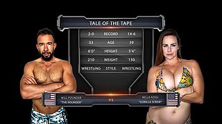 Bella Rossi Vs Will Pounder Rough Wrestling Match