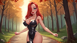 Stepsister Jessica from Who Framed Roger Rabbit Bouncing BIG TITS and Puffy Nipples