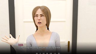 Animated wife gets frisky while at work in a wild cartoon fantasy
