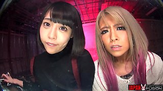 Risa and Yua Nanami Humiliate You with Saliva-drenched Tongues and Smoky Breath. a Filthy POV Punishment Dripping with Spit