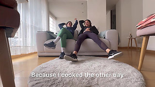 Big, Sweaty Female Foot Wrestling