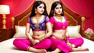 cute saree bhabhi gets naughty with her devar for rough and hard anal sex after ice massage on her back in Hindi indian sex