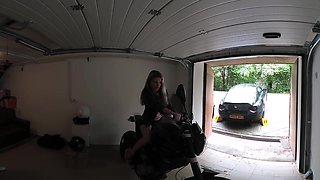 Young Blonde Fucked Hard in the Garage