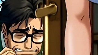 Cuckold Husband Came Home From Work Too Early and Caught His Wife Fucking the Gardener. Anime. Hentai