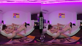 Matty Bong Smoking With Miss Pussycat Aesthetic Pink Double Dildo Lesbian Kama Sutra