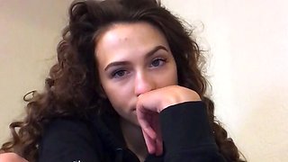 Amateur striptease and Solo masturbation