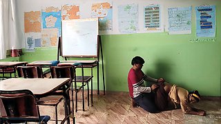 Indian school girl fuckfest in class with Bobbypranav