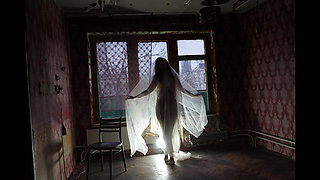 Ghost in a-maj in abandoned House