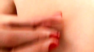 Lusty blonde babe Jasmine Rouge shows off her nice shaved pussy