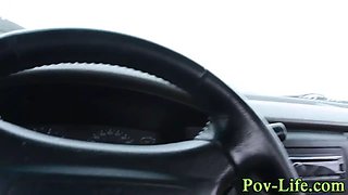 Bendy teenie facialized pov
