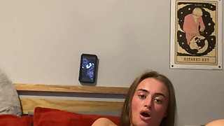 Goth teen fingers her virgin big ass on camera