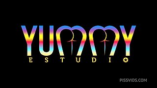 Behind the Scene from Young exotic Brazilian Rebeca Villar plays