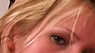 Young Blonde Has Chosen Three Horny Cocks