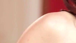Stunning redhead with banging body gets her pussy pounded