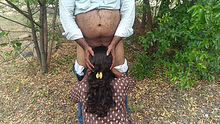 Cheating wife outdoor hot suck