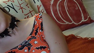 Rubbing My Clit, Moaning Louder, Cumming Hard - All on My Bed.