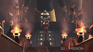 Anubis and Egypt's doggystyle movie by 3DXPassion
